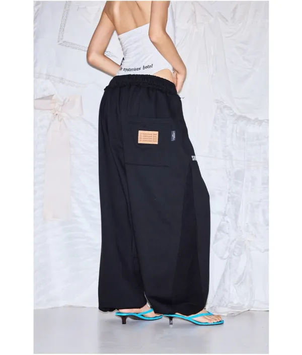 08 CUT-OFF SWEAT PT - BLACK