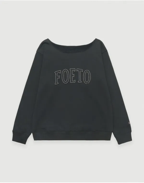 [5th] Vintage cut off sweatshirt - charcoal