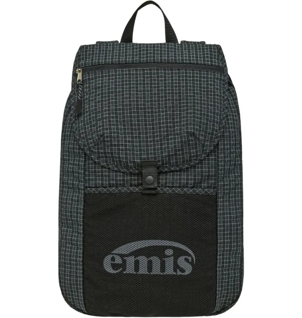 PACKABLE CHECK BACKPACK-BLACK