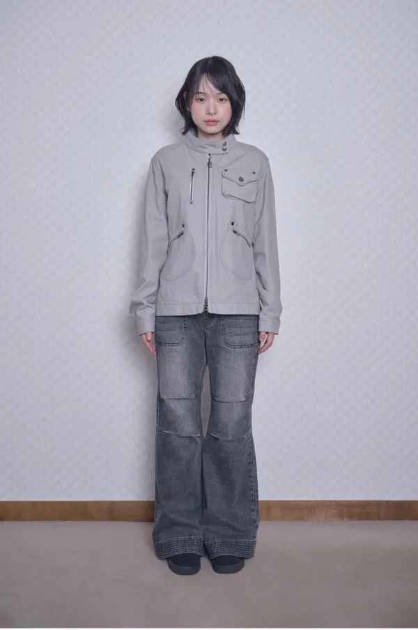 Rider cotton jacket (Gray)