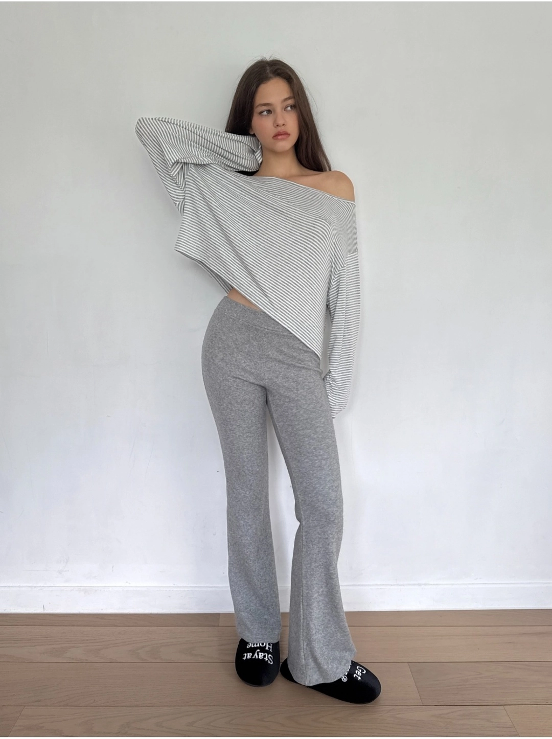 레이지지 Cozy Rib Bootcut Pants (2Colors) 상품 이미지 1