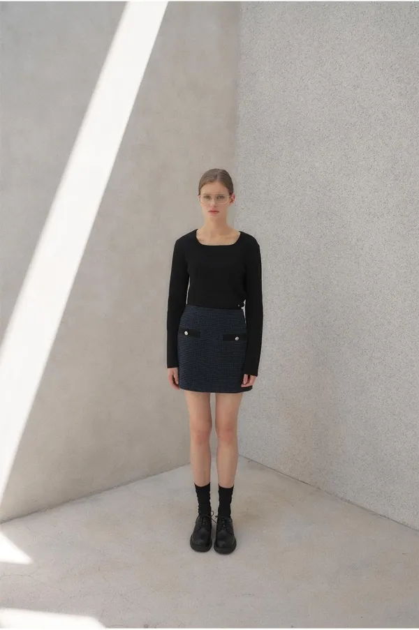 Back Key-hole Knit Top SK3AP324-10