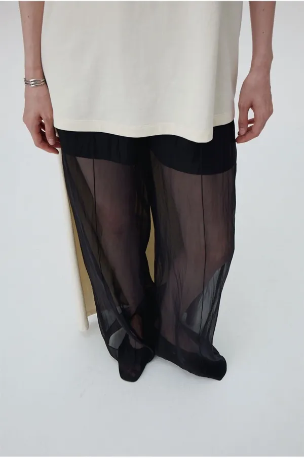 CRISS ORGANZA SILK PANTS