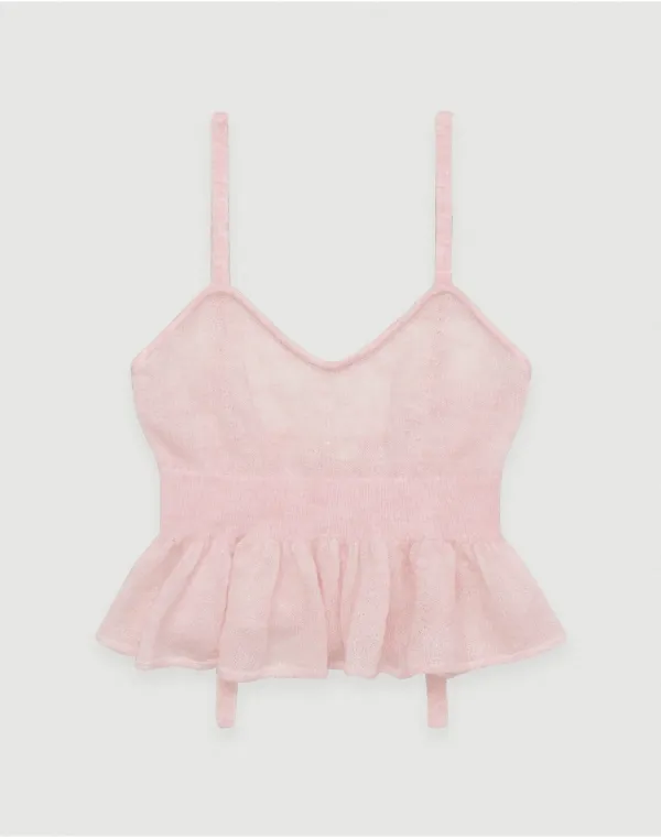 Eia kid mohair bustier - pink