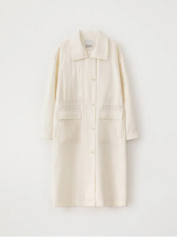 Reno Trench Coat (Ivory)