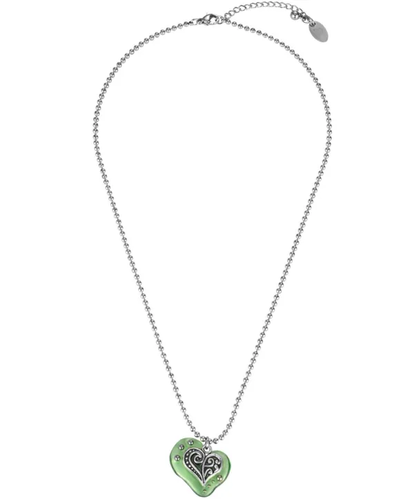 heartkok necklace-green