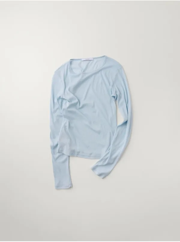 sheer cotton round t-shirt (4colors)