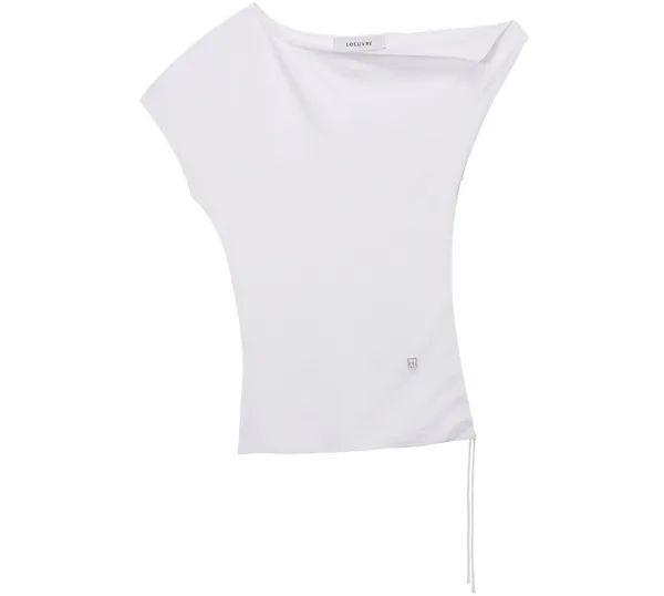 Asymmetric Off-Shoulder Knit Top SK6MP737_2color