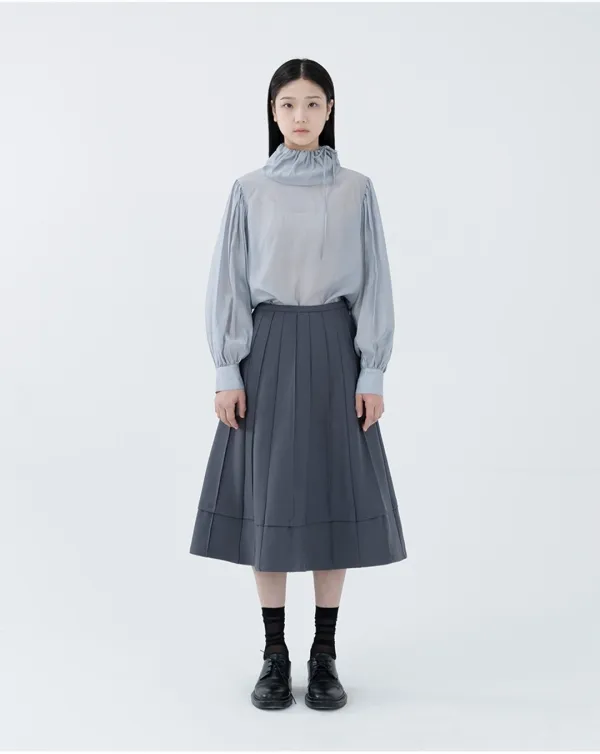 tailored pintuck skirt (open, 단독 주문 시 선발송)