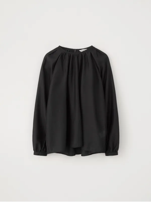 Jaye Shirring Blouse (Black)