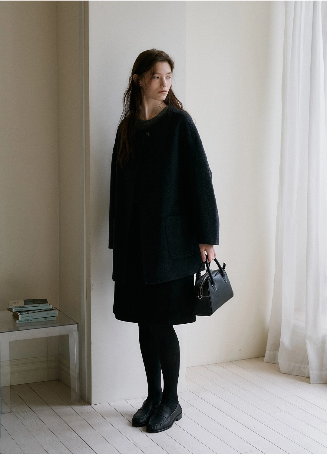 안젤로비안코 Ove Muffler Handmade Coat (2color) 상품 이미지 1