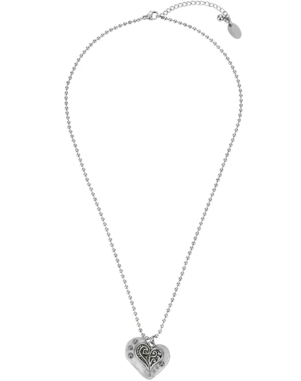 heartkok necklace-white