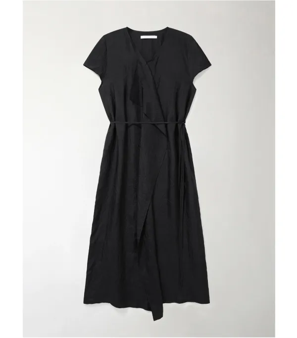 AGNES DRAPE LONG OPS_BLACK_OF2C2XOP02BKA
