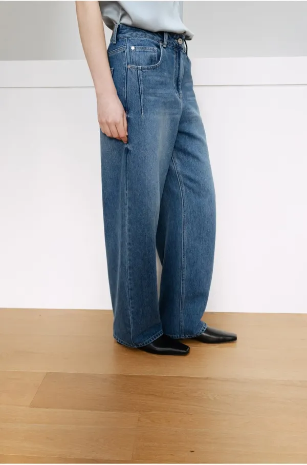Curve Seam Wide Denim SJ6SL618_2color