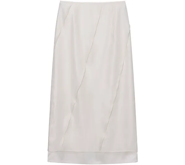Satin Organza Layer Skirt SW6SS681-90