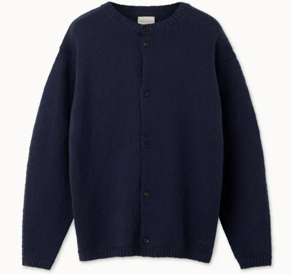 Round cardigan (Unisex)_Sea Storm