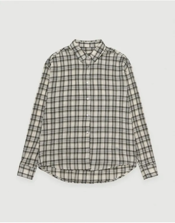 Sum check shirt - brown