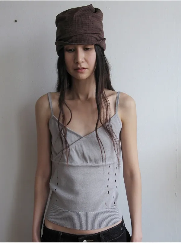 Wide Slub Beanie [Brown]