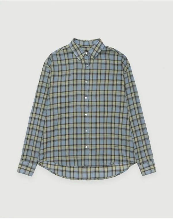 [2nd/2주이상소요] Sum check shirt - blue