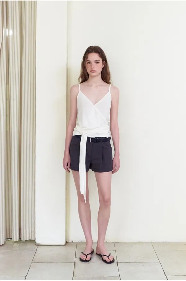 [5/27 예약배송] Wrap Strap Sleeveless Top, Ivory