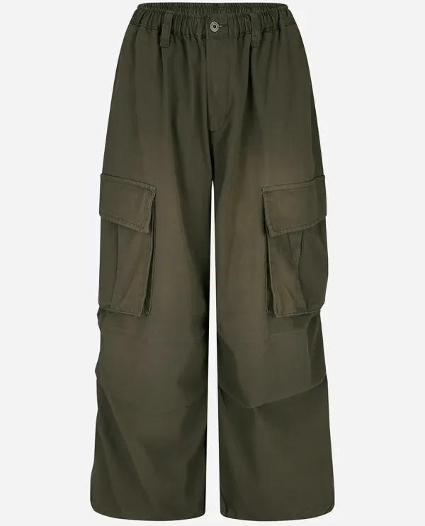 25FW front washed cargo pants