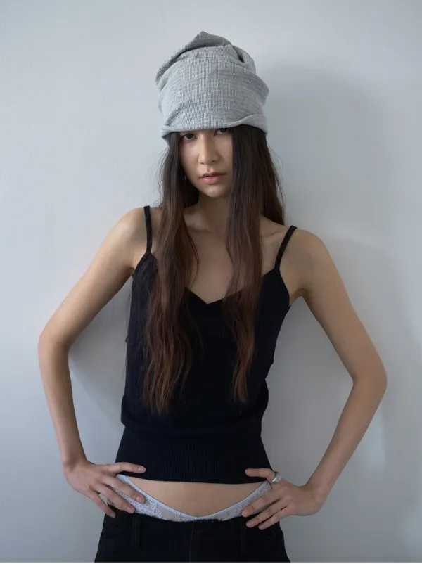 (5/29 예약배송) Wide Slub Beanie [Melange Gray]