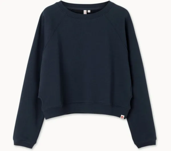 Crop sweat top_Blueberry