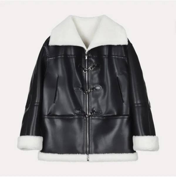 [REFURB] [Signature] DARIA Shearing Reversible Mustang Coat_Black