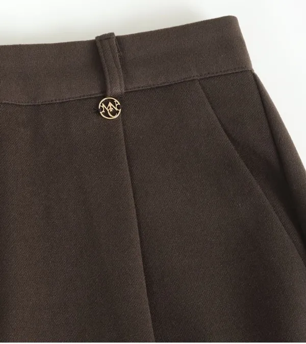 [25-36]  Serene One-tuck Wide Slacks Charcoal  서린 원턱 와이드 슬랙스 차콜 (겨울-가을-데일리룩-격식룩-클래식룩-기모안감-피치-원핀턱-빅사이즈-자체제작)