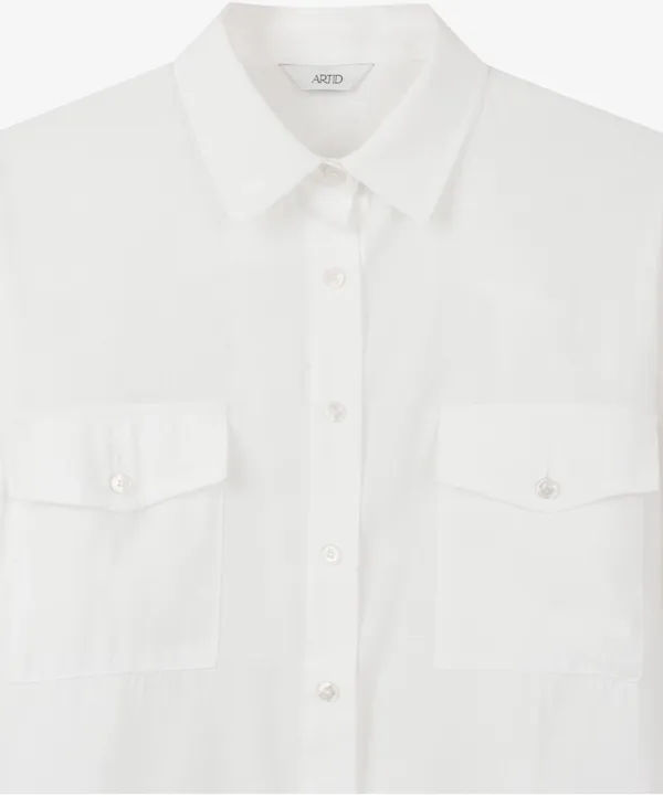 시스루 시어 투포켓 셔츠_WHITE