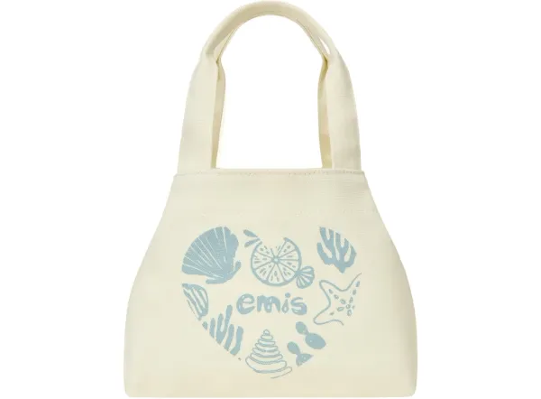 HEART COASTAL MINI TOTE BAG-IVORY