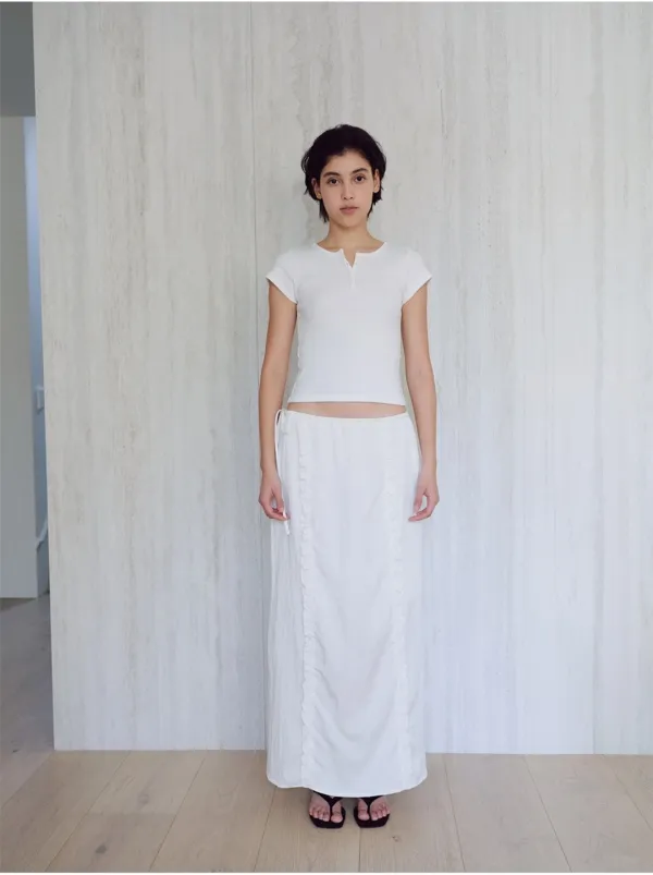 Henley short-sleeve T-shirt_white