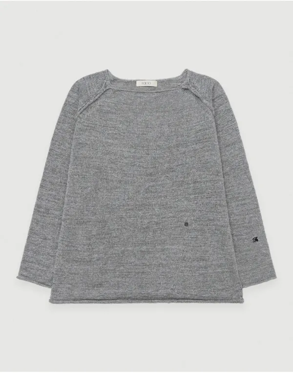 [2nd] Raised overfit knit - grey