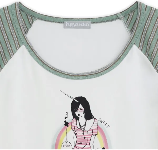 HUGYOURSKIN X LUCY raglan T (Mint)
