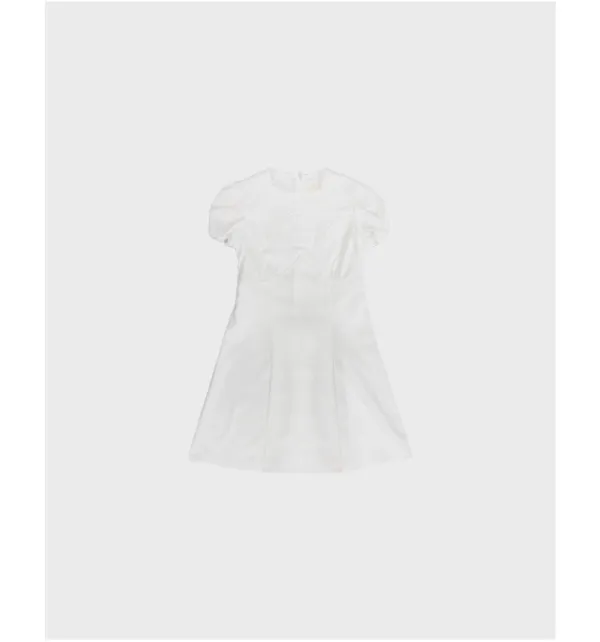 torchon lace mini dress