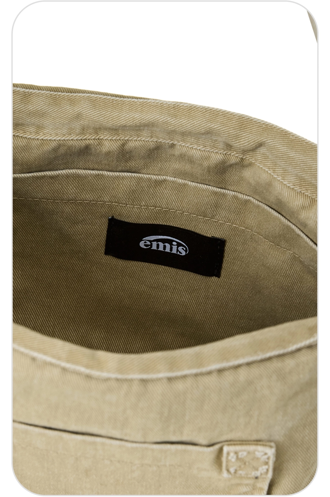 이미스 WASHED COTTON TOTE BAG-BEIGE 상품 이미지 3