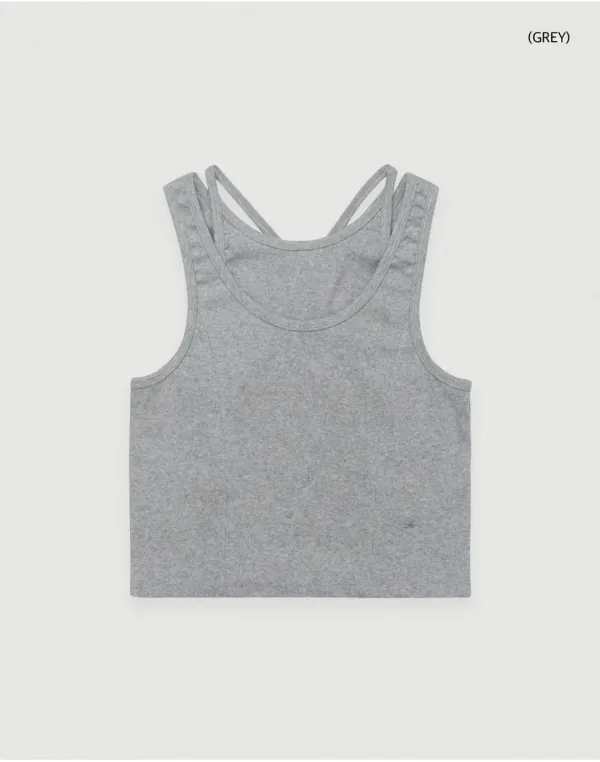 Double sleeveless set (halter + regular) (3 color)