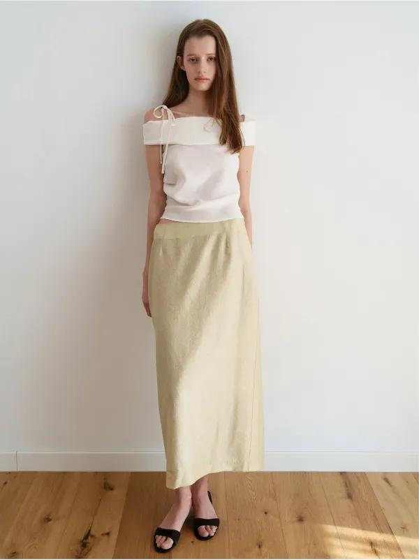 GARDEN JACQUARD SKIRT_PISTACHIO_OF1C2XSK05PCH