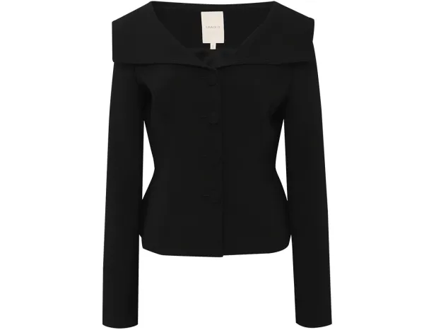 Erin Sailor Collar Jacket (Black)