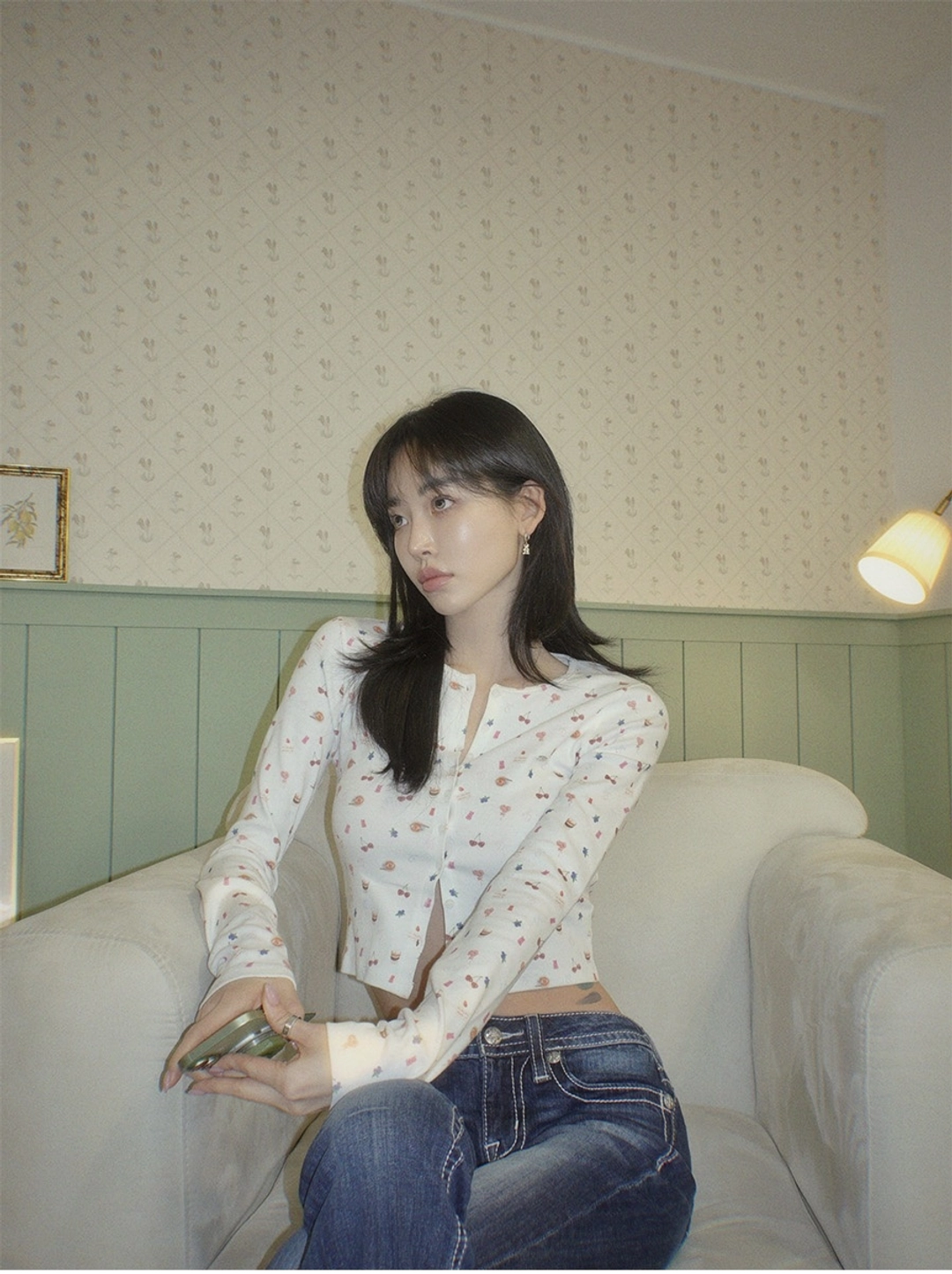 페일제이드 Dessert Button Long Sleeve Cardi 상품 이미지 2