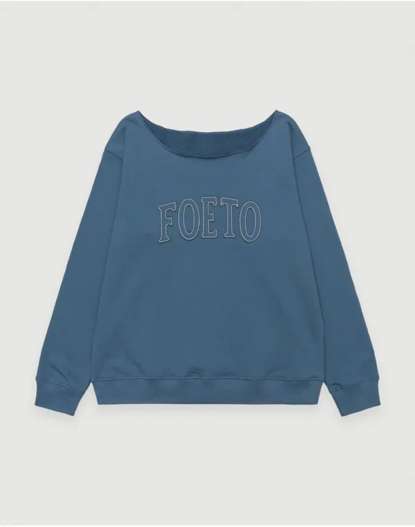 [3rd] Vintage cut off sweatshirt - blue