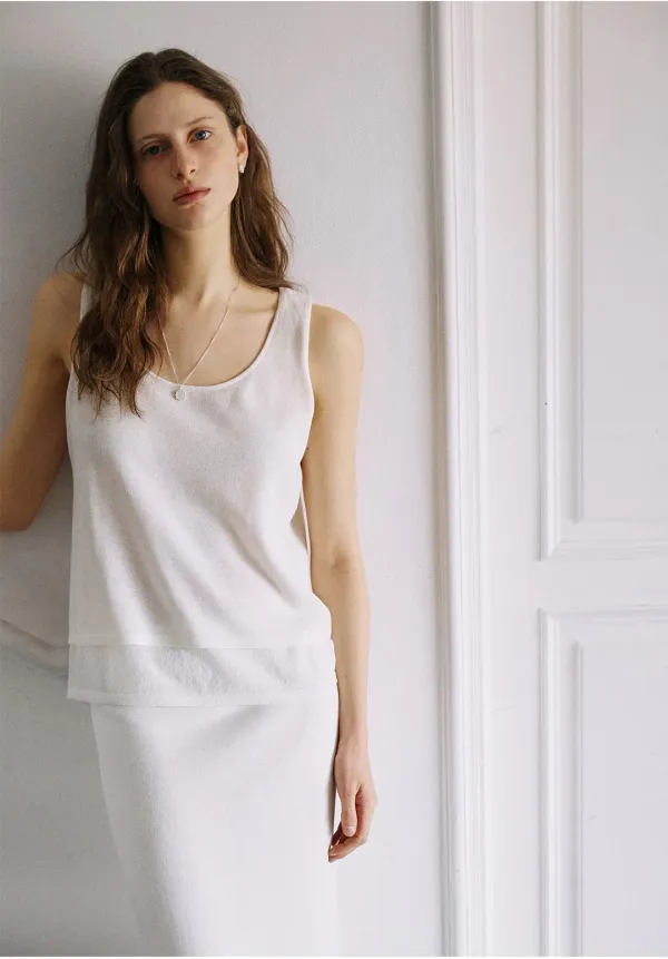 Blank sleeveless Knit (3col)