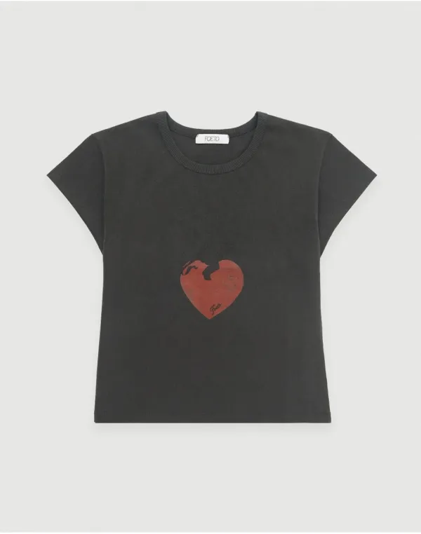 [4th] Baby angel washing tee - vintage charcoal