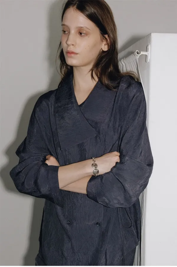 Unbalanced Collar Crease Blouse SW6SB615_2color