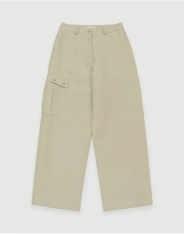Arc pocket trousers - beige