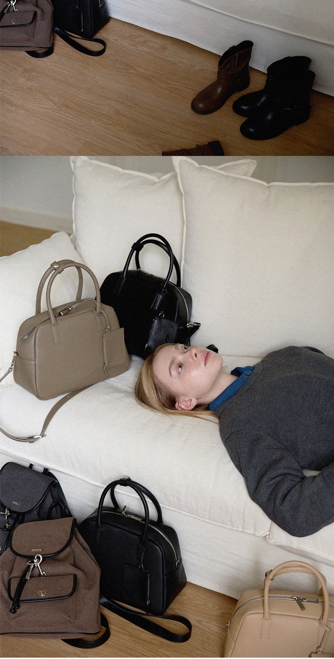 옴니포턴트 omn bowling bag _Beige 상품 이미지 2
