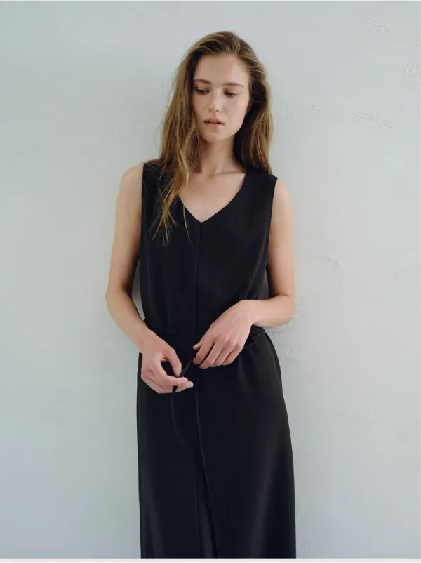 LIBRE V-NECK LONG OPS_BLACK_OF2C2XOP01BKA
