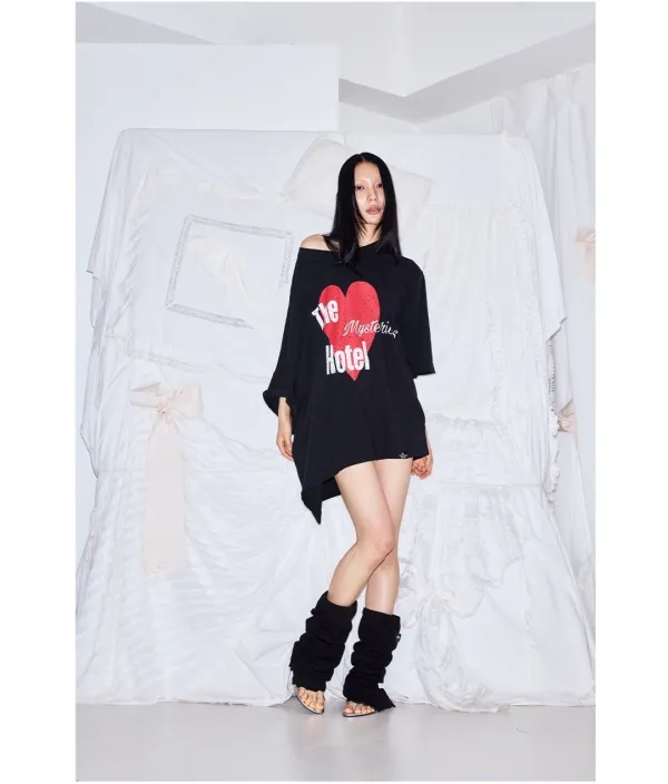 LOVE UNBALANCE OVER T - BLACK
