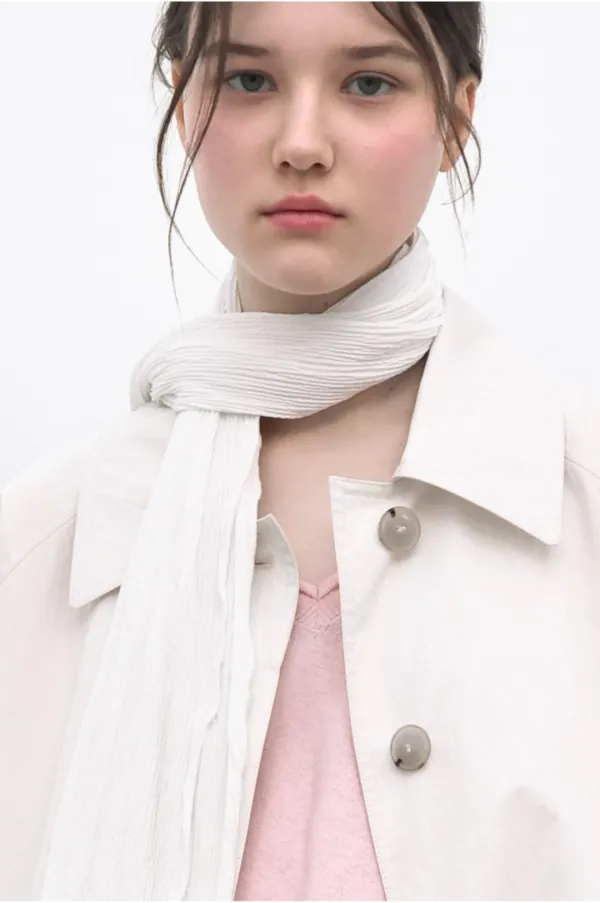 WRINKLES SCARF - WHITE