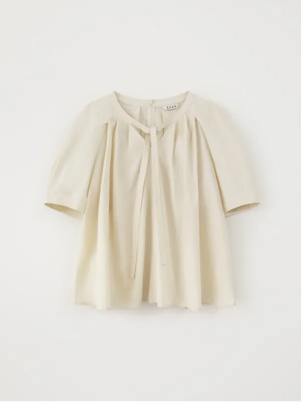 Layn Tie Tuck Blouse (Cream)